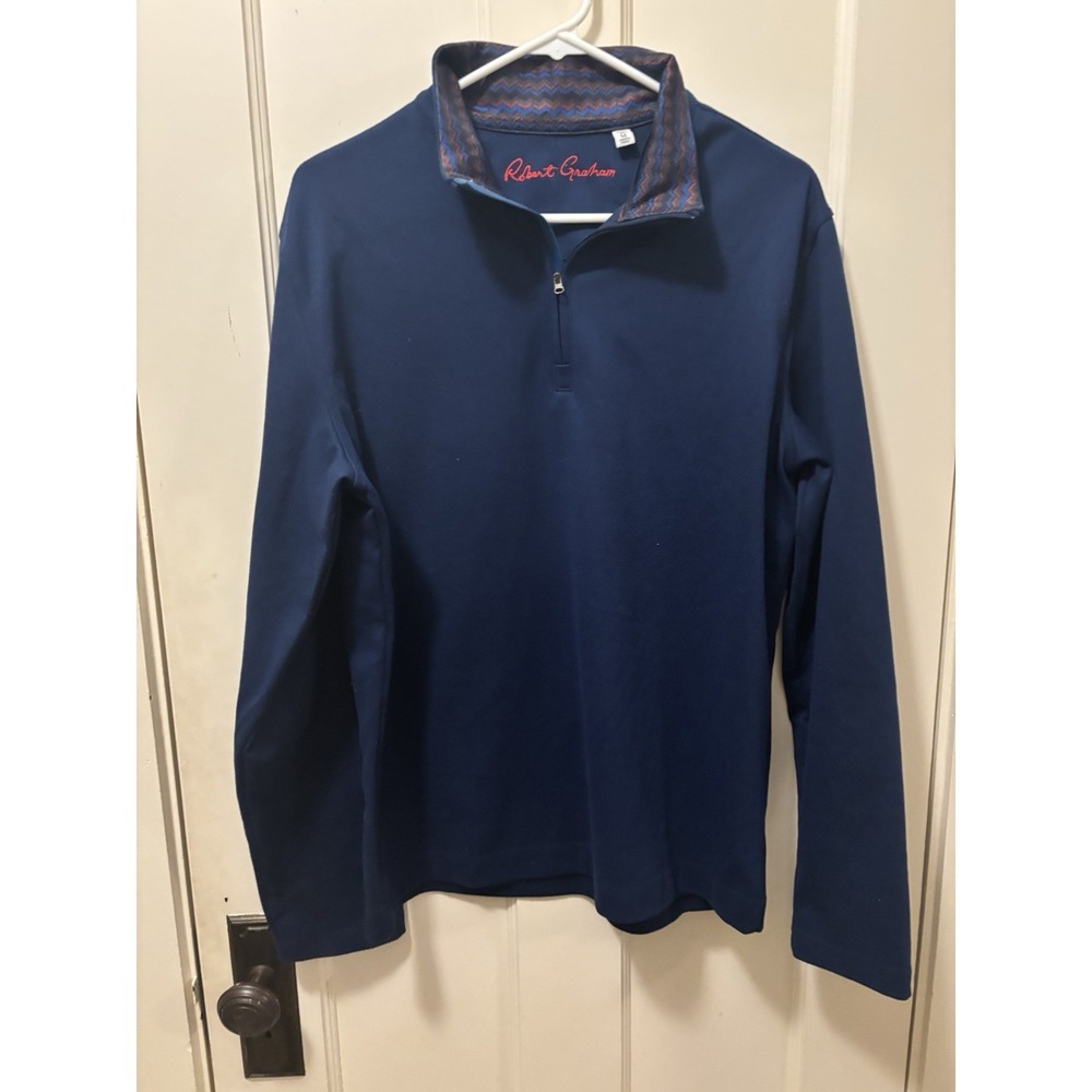 Robert Graham Jacket Mens Medium Full Zip Paisley Lining Classic Fit